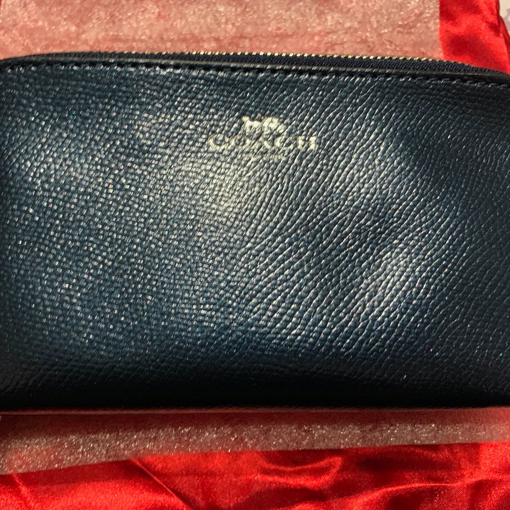 Coach Metallic Midnight Cosmetic Case